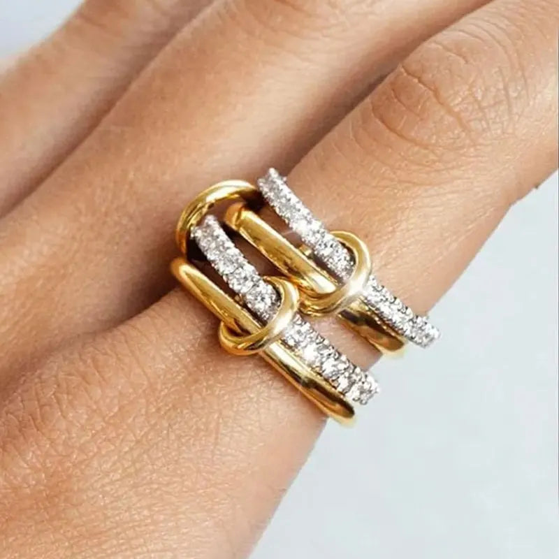 Dual Tone Copper Ring