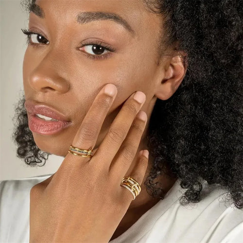 Dual Tone Copper Ring